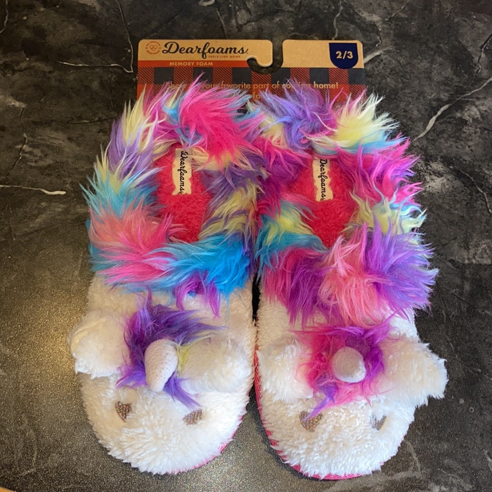Dearfoams Unicorn 🦄 Slippers